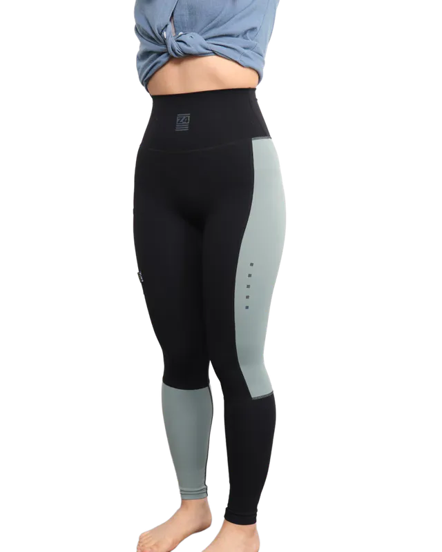 Z4 Run Tights, sort &amp; grønn
